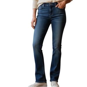 American Eagle Dark Blue Boot Cut Women’s Mid Rise Denim Jeans